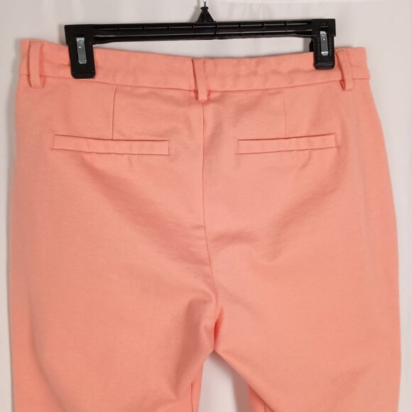 Liverpool Los Angeles Coral Pink Cropped Dress Pants Women’s Size 10/30 Stretch - Picture 2 of 6